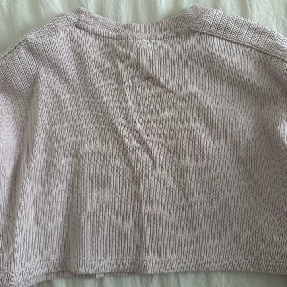 Nike Ribbed Beige Top - Picture 5 of 5